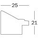 Cadre Walther Design polystyrène "Chalet" avec passe-partout