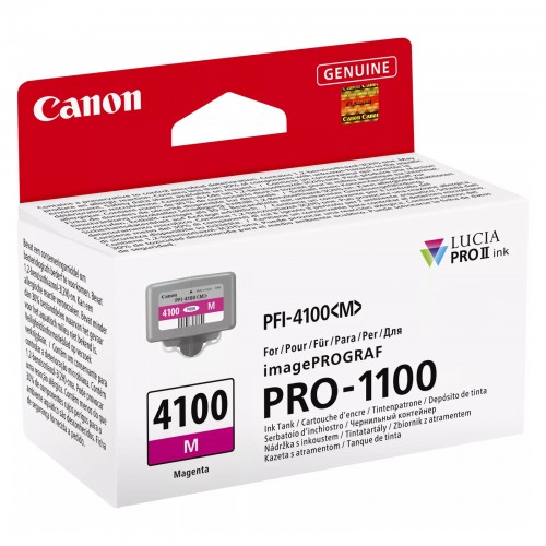 CANON - Cartouche d'encre PFI-4100M MAGENTA pour imprimante imagePROGRAF PRO-1100 (80ml)