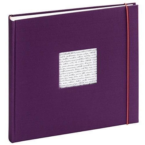 PANODIA - Album photo série LINEA 30x30cm - 60 pages ivoires - Traditionnel - Couverture personnalisable (Violet)