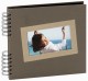 Album photo PANODIA série TAÏS 30x30cm - Spirales noires 60 Pages noires - Traditionnel Couverture personnalisable (Taupe)