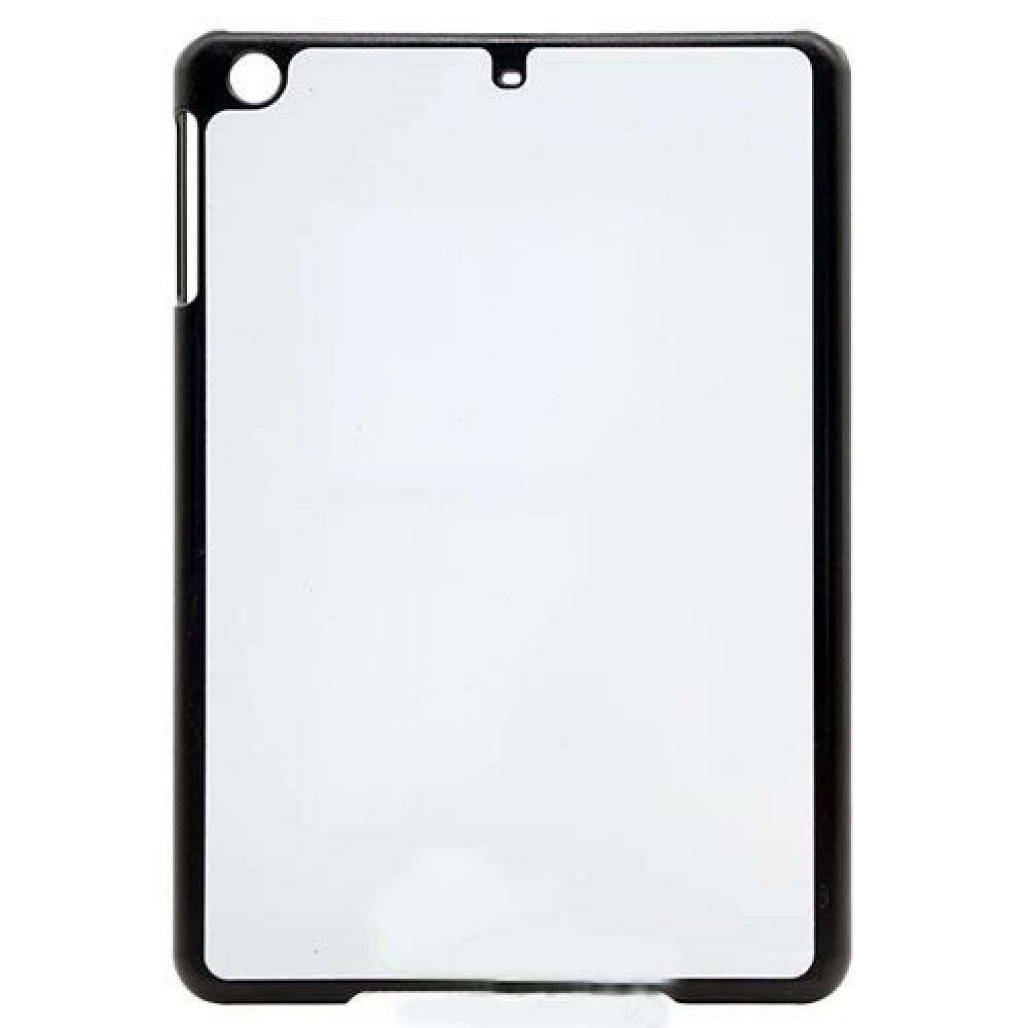 Coque tablette tactile 2D iPad Air rigide blanche avec feuille aluminium