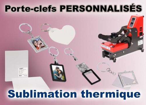 La sublimation de porte-clefs pour la création d'objets utiles et personnalisés